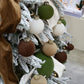 Sea Team 25-Pack Flocked Velvet Baubles 60mm Prairie Fall