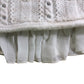 River Island Chunky Knit Sweater Size XS Women's Cream Pearl Detail Layered