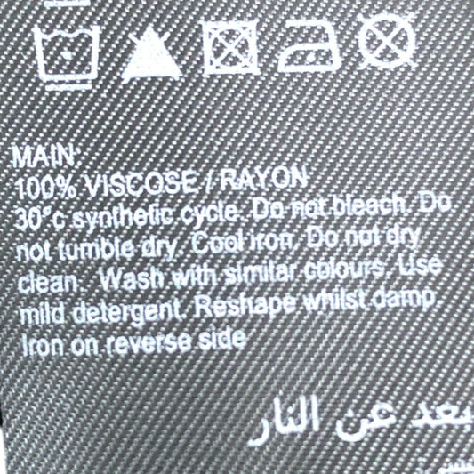 Stylish Black One Shoulder Top UK XL Women's Draped Design Soft Fabric