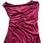 River Island Somewhere To Go Dress Women's Red Velvet Long Evening Gown Size 6
