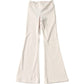 Girls YPB Rib Mini Flare Leggings 7-8 Years Pink Ribbed Butterfly Detail