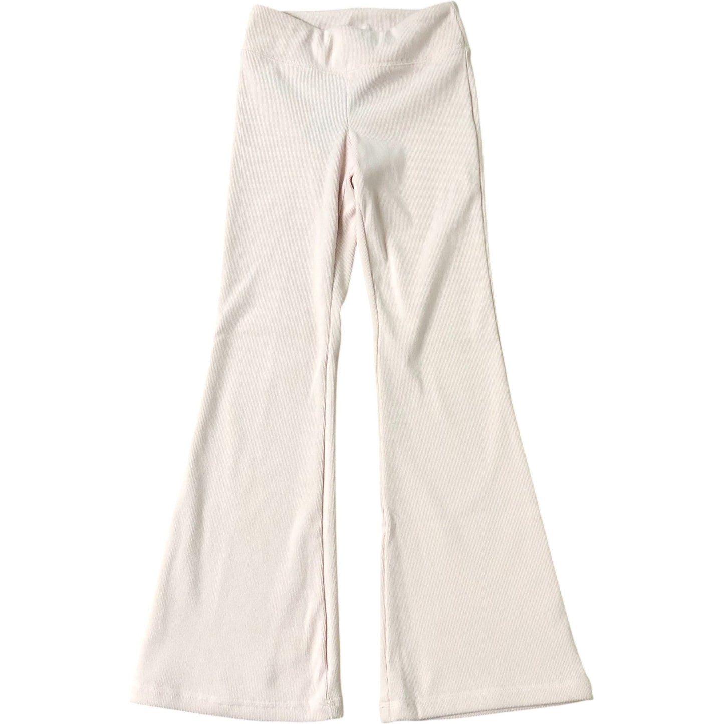 Girls YPB Rib Mini Flare Leggings 7-8 Years Pink Ribbed Butterfly Detail