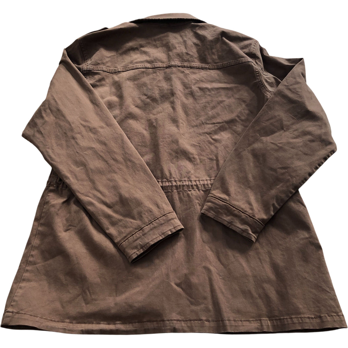 Baukjen Drake Organic Cotton Utility Jacket Milk Chocolate Size 16