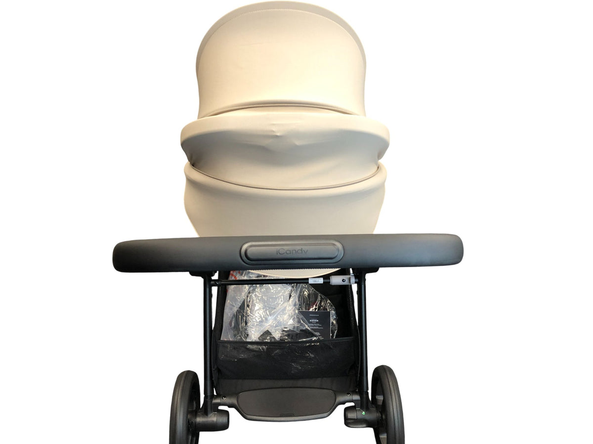 iCandy Core 2 Pushchair Travel System Cream with Carrycot Sandstone