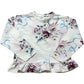 Floral Print Top Kids Long Sleeve Blouse Ruffled Hem 5-6 Years