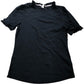 Black Ruffle Sleeve Top Women's Casual Cotton Short Sleeve Size 10