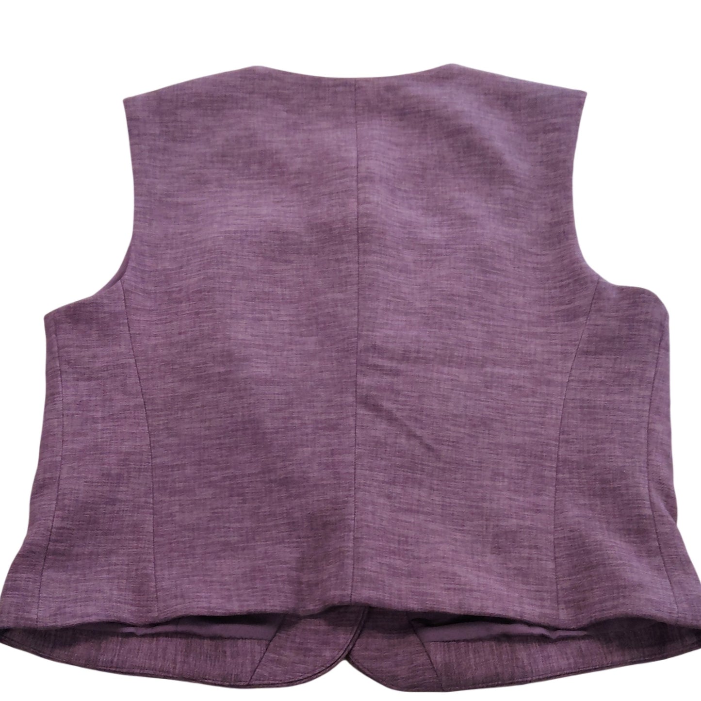River Island Women's Waistcoat Size 12 Plum Button Up Sleeveless Top