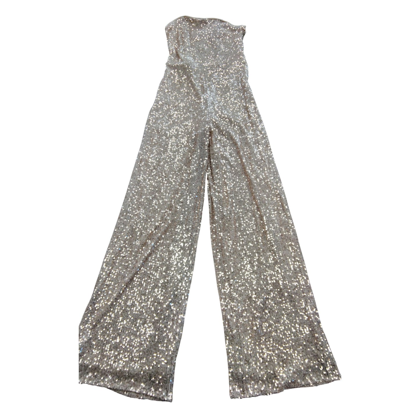 River Island Sequin Jumpsuit UK8 Women's Party Wear Glittery Brown