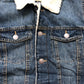 Kiabi Denim Jacket Women's Size S Sherpa Lined Casual Outerwear