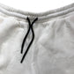 River Island Women's White Sports Shorts Size L With Drawstring and Side Detail