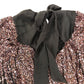 Love And Roses UK8 Women's Sequin Long Sleeve Dress Black Pink Belted