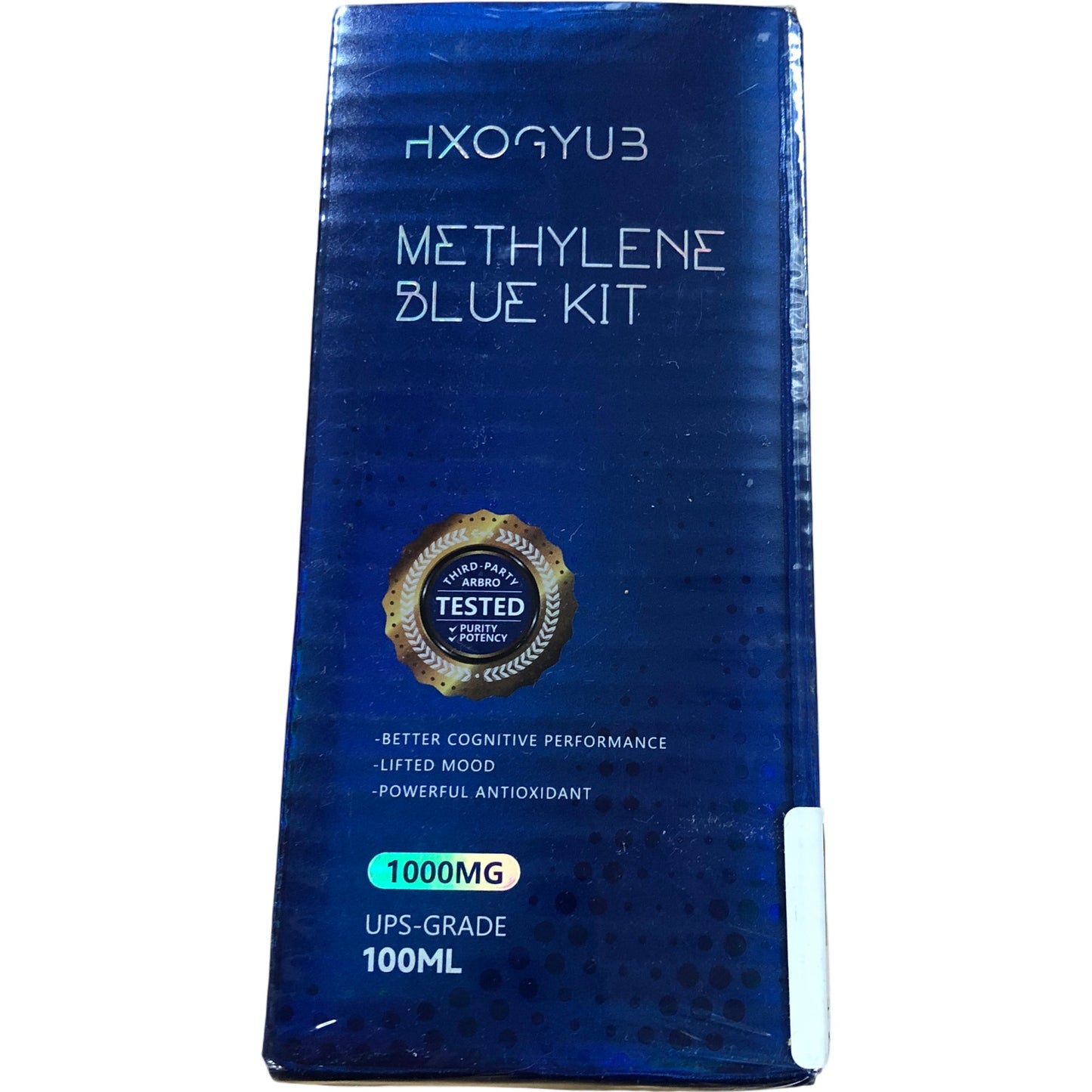 HXOGYUB Methylene Blue Kit 1000MG 100ML Research Grade Cognitive Booster