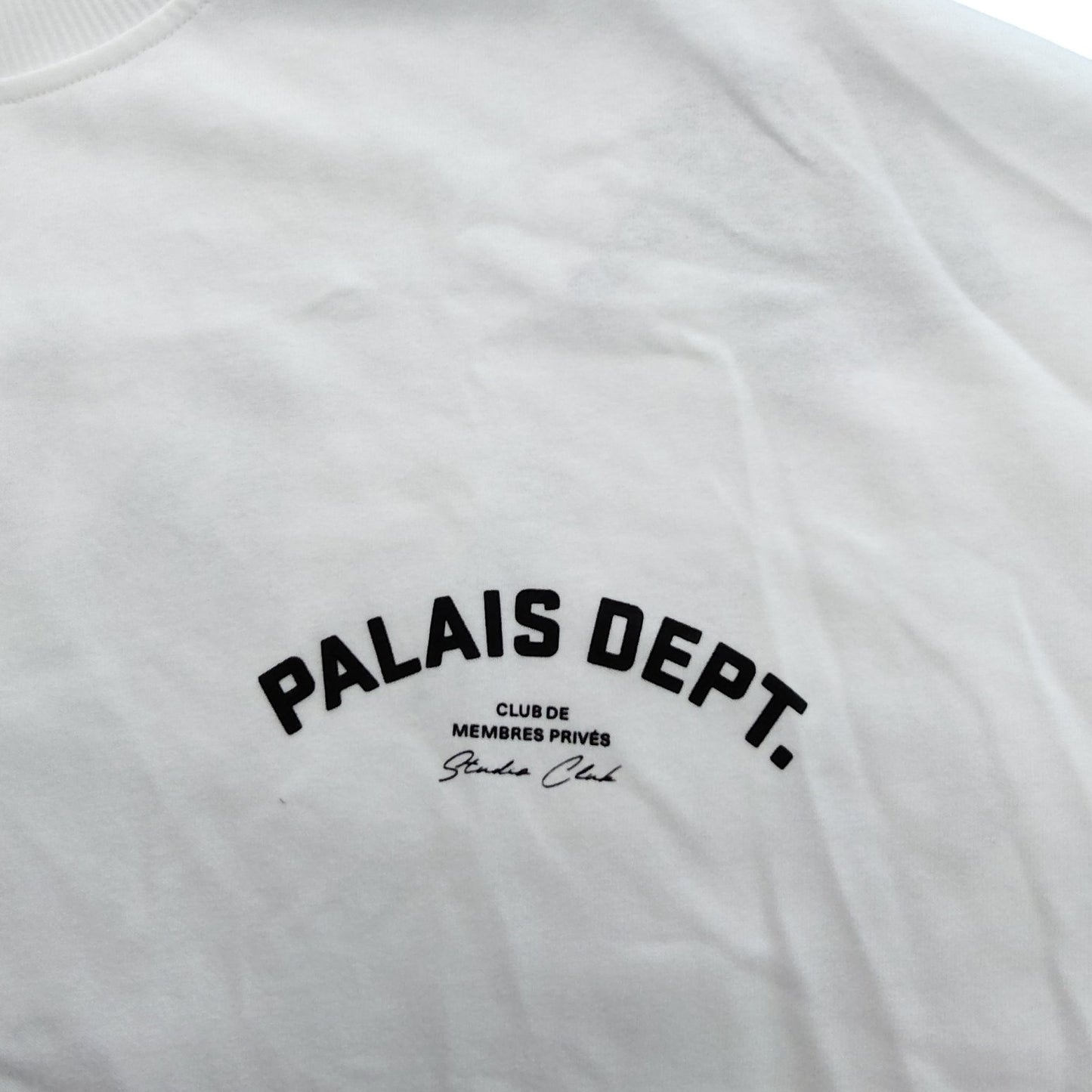 Palais Dept Studio Club T-Shirt UK Size M Men's White Cotton Casual Top