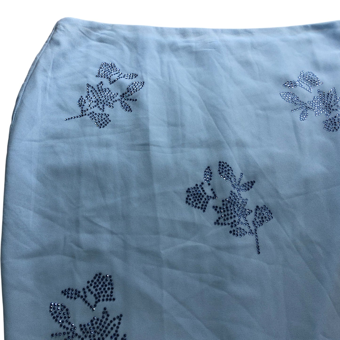 Oh Polly Blue Embellished Maxi Skirt - Size 8