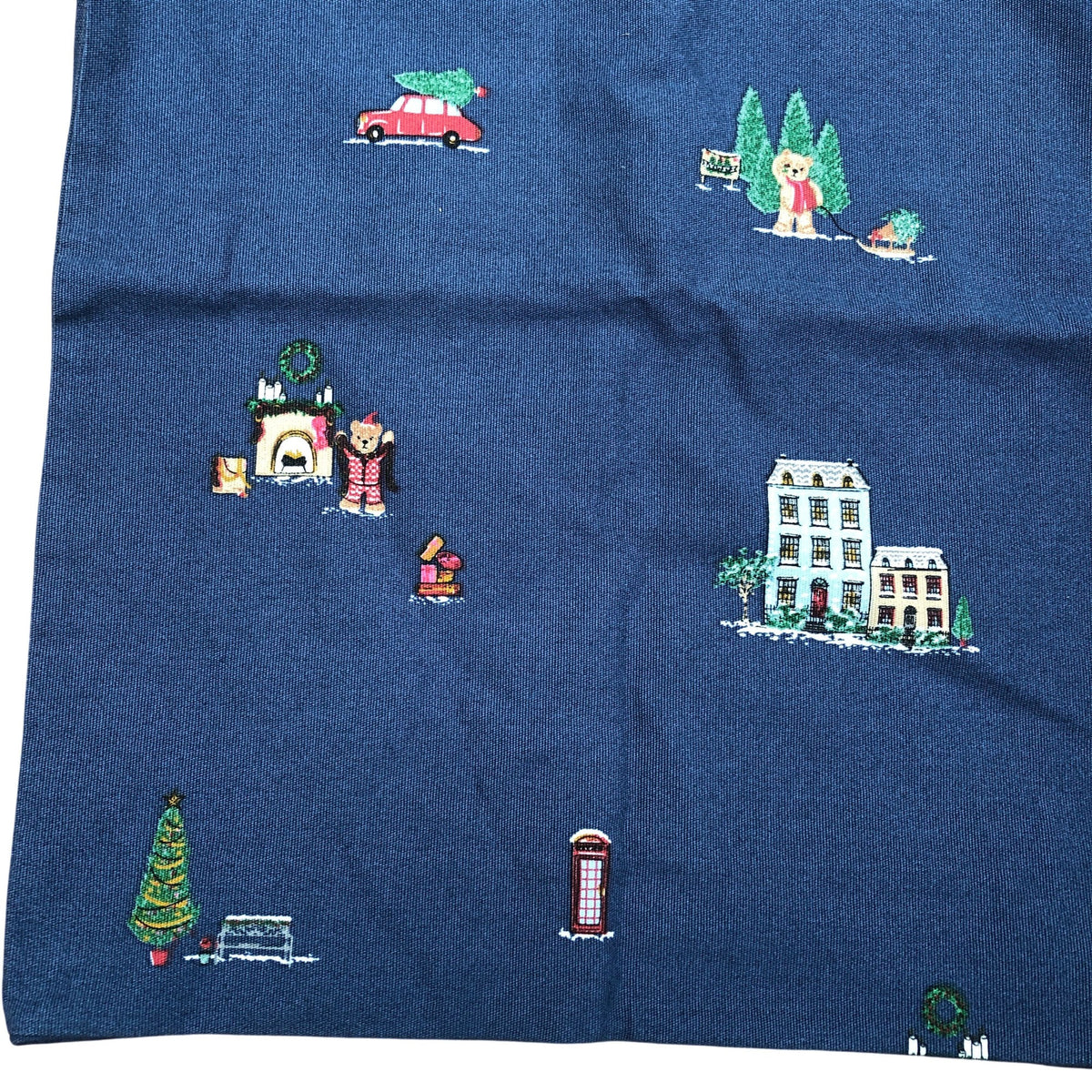 Spencer Bear Christmas Tote Bag Navy