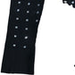 River Island Diamante Long Sleeve Bodycon Dress UK16 Women's Black
