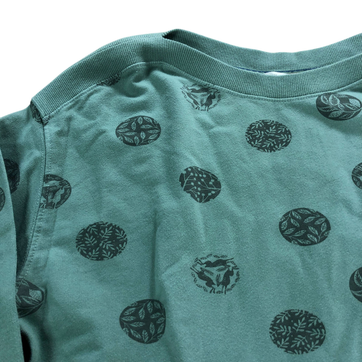 Spot Loop Back Tunic Size 10 Women's Green
