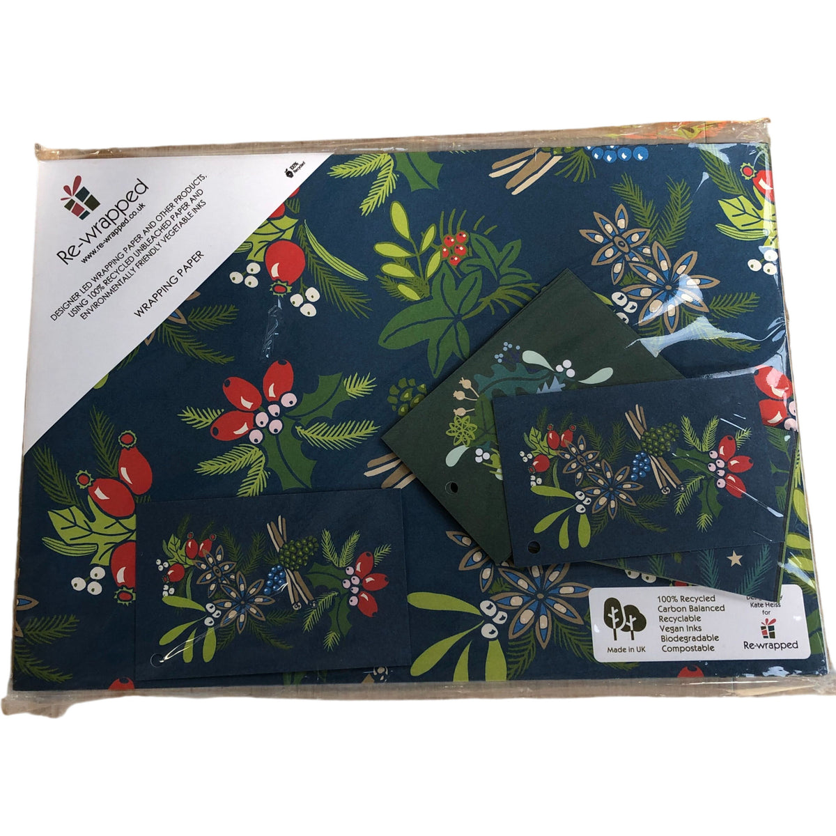 Rewrapped Biodegradable Gift Wrapping Paper Set 10 Sheets