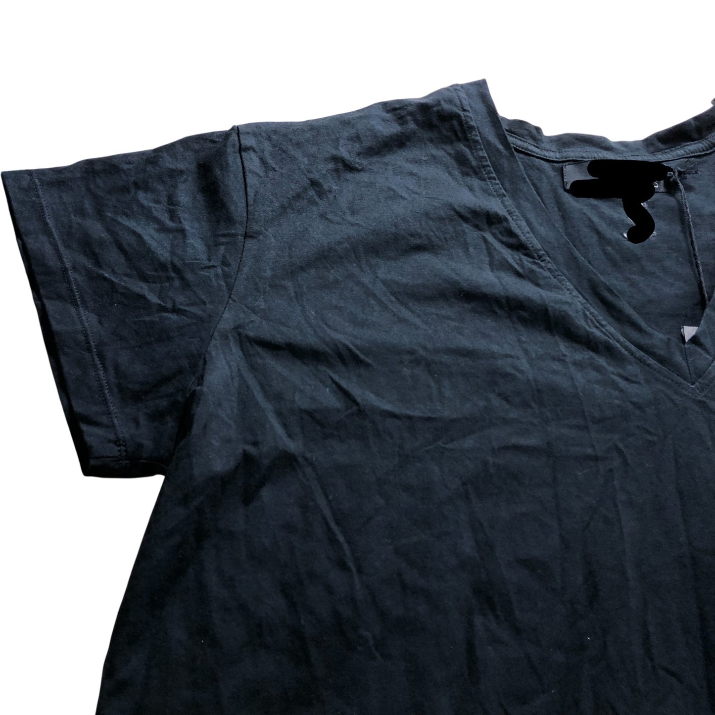 Branded Black Mini Fringe Tie Dye Dress - Size 14