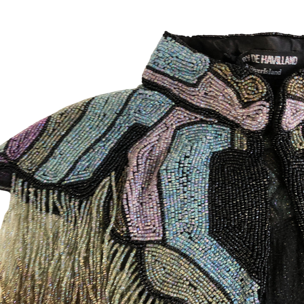Rivers Island Beaded Cape One Size Women's Colourful Fringe Beaded