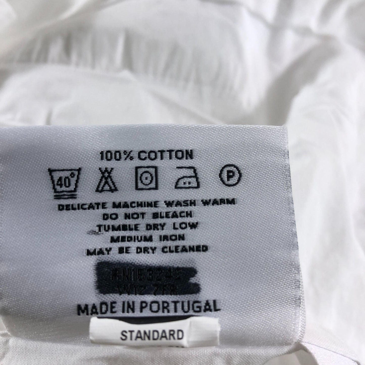 The White Company Cotton Pillowcases Standard Size 20x30 Inches White Bedding