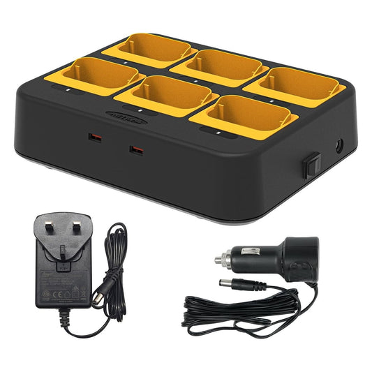 Retevis RTC48P Six Unit Multi Two Way Radio Charger