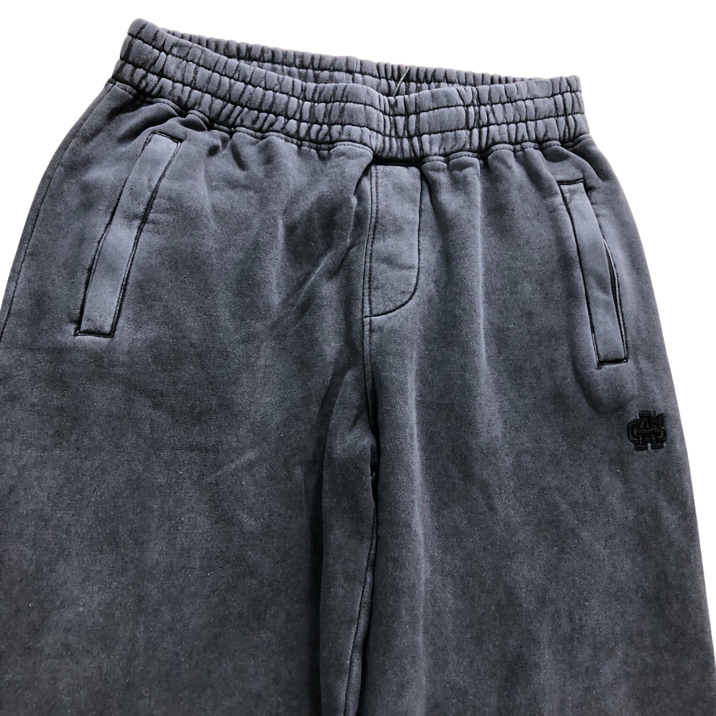 Avant Gard Paris Caster Pigment Dye Jogger Washed Black 100 Cotton Men's Small