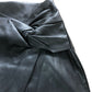 River Island Women's Black Faux Leather Midi Skirt UK6 Stylish Wrap Design