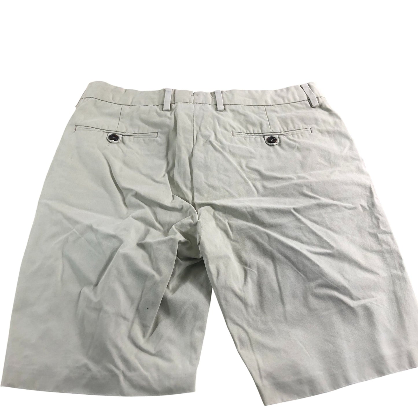 Men's Chino Shorts Cream Classic Fit Cotton Trousers 31W