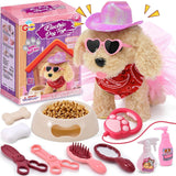Electric Dog Toy Interactive Plush Pet Toy Realistic Barking Walking Fun