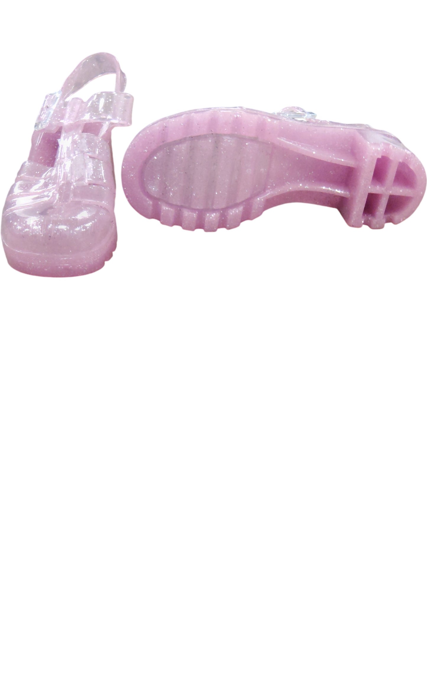 River Island Pink Glitter Sandals UK3 Women's Stylish Medium Fit Shoes