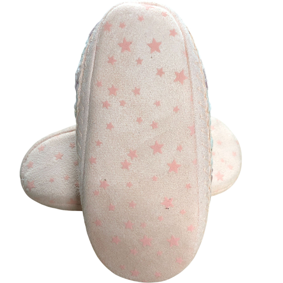 Chunky Knit Slippers Women's Winter Cozy Booties Pink Pattern