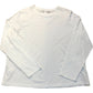 Long Sleeve White Cotton T-Shirt Size 18