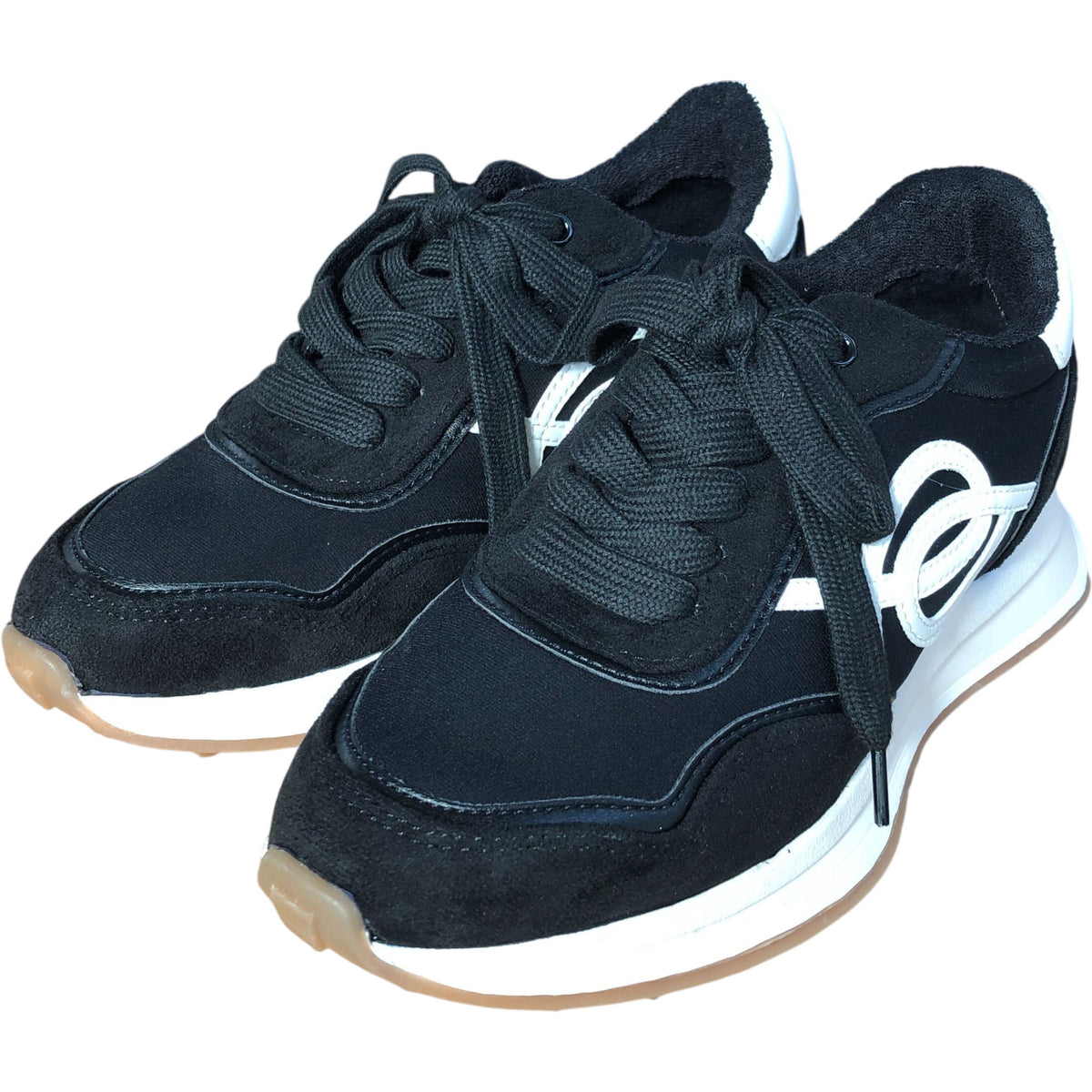 River Island Women's Black Lace Up Sneakers
