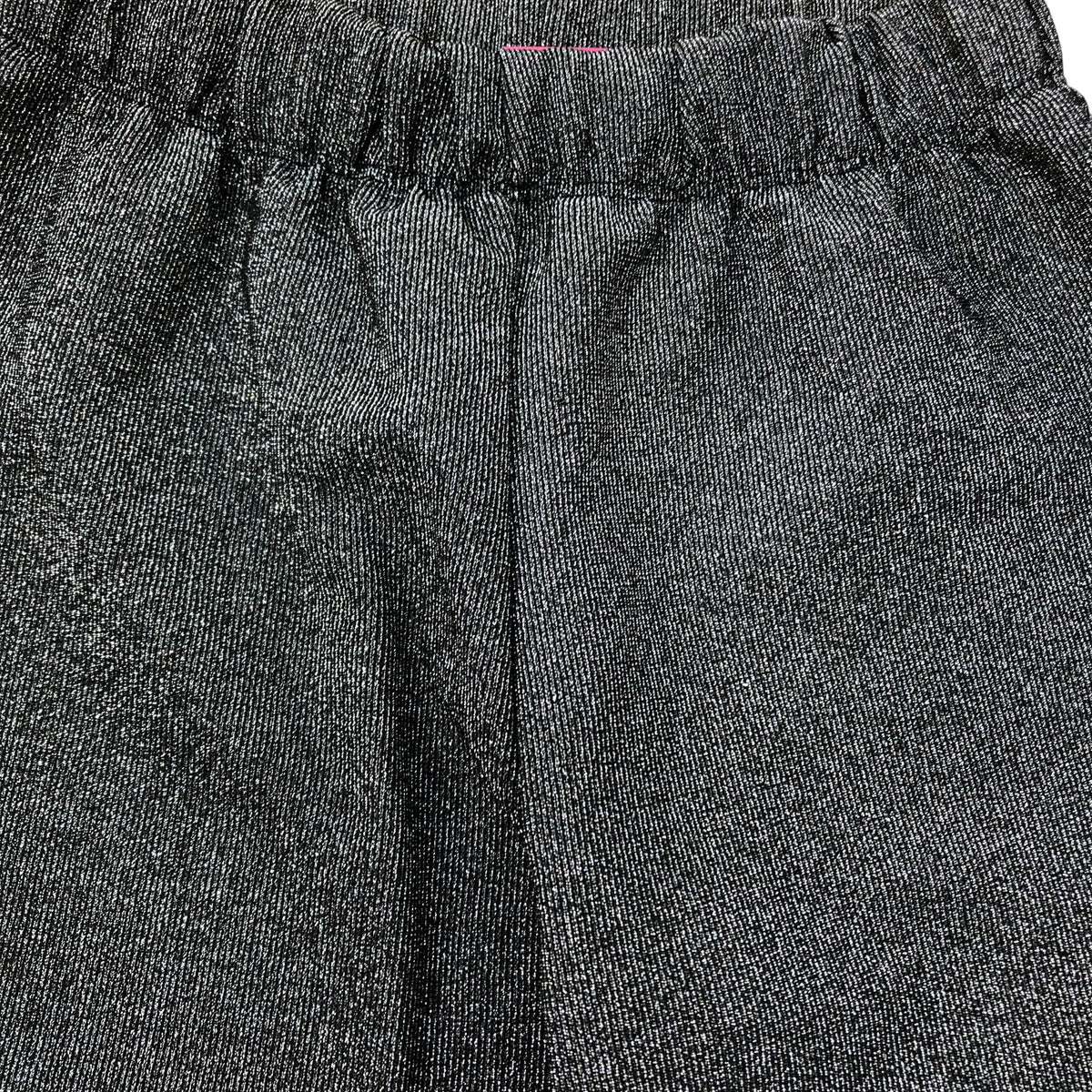 Kids Glitter Wide Leg Trousers UK7 Years Grey Elasticated