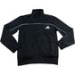 Adidas Track Jacket 9-10 Years Regular Fit Black Athletic Zip Up