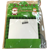 Christmas Gift Envelopes 'From Our Gnomes To Yours' Green 10 Pack