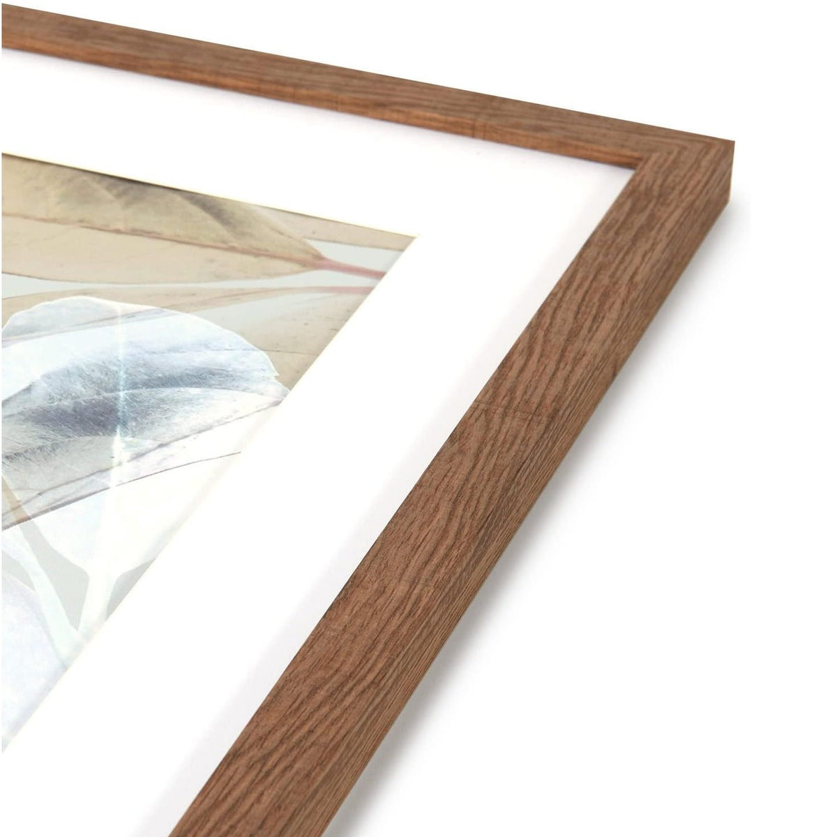Three Brown Wooden Picture Frame Wall Mountable A3