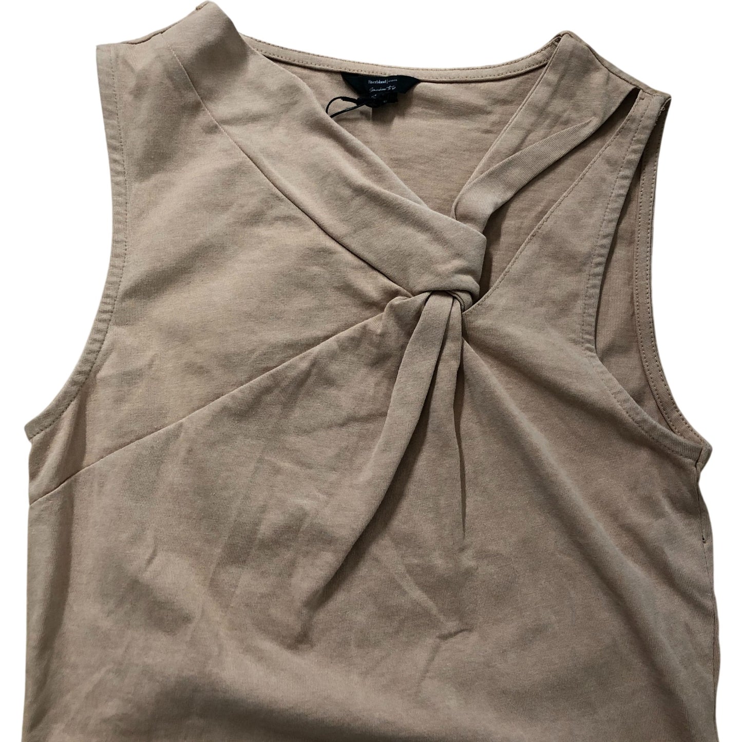 River Island Studio Knot Front Top Size 8 Women's Sleeveless Casual Blush Pink
