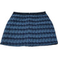 River Island Tweed Mini Skirt UK12 Women's Blue Patterned with Pocket Detail
