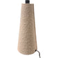 Column Floor Lamp Boucle Textured Beige Fabric