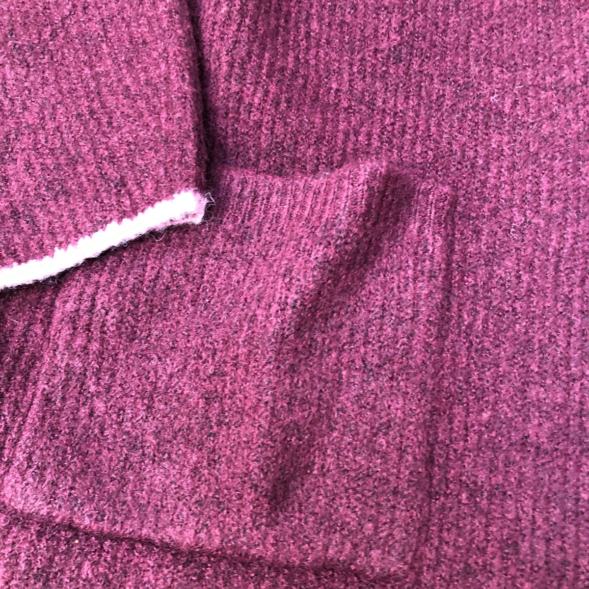 Women's Cardigan Burgundy Soft Knit with Pockets