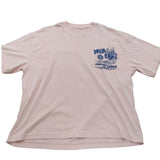 *River Island Naga Sake T Shirt XL Men's Graphic Print Pink Cotton Short Sleeve