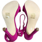 Linzi Women's Pink Suede Strappy Heels UK5 Elegant Open Toe Sandals