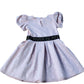 River Island Girls Dress UK Size 2-3 Years Peach Fit And Flare With Logo Band