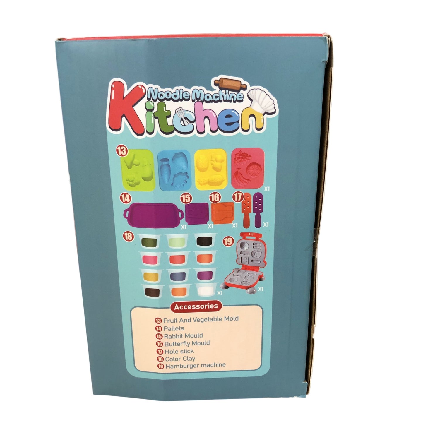 Jovicos Noodle Machine Kitchen Playset Creative Clay Toy Set 3 Plus Years