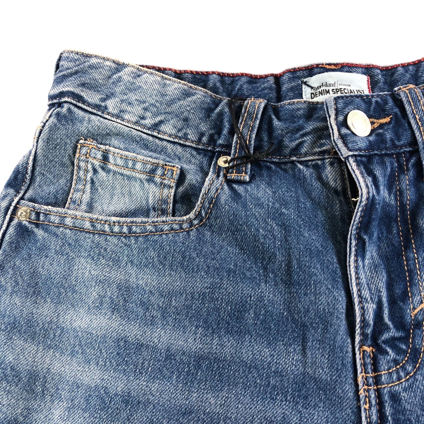 River Island Denim Shorts UK6 Women's Blue