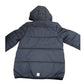 Adidas Boys Puffer Jacket Size 9-10 Years Black Hooded Outerwear