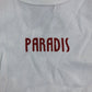 River Island White T-Shirt 5-6 Years Casual Kids Paradis Print Short Sleeve