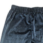 Kids Wide Leg Black Velvet Trousers 9 Years